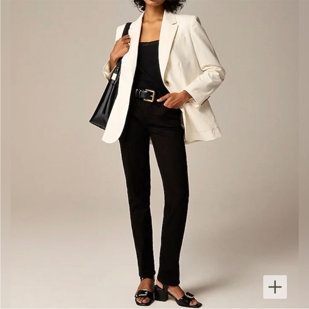 NWT J.Crew 9" Vintage Slim Straight Black Jeans | Size 26
